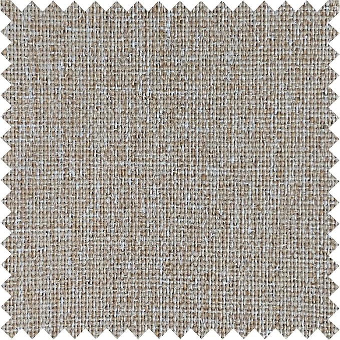 Macochico Pinch Pleated Blackout Linen Curtains 96 Inches Long 100% Light Blocking Burlap Curtains for Bedroom Living Room Thermal Window Panels with Tieback 72”Wx96”L Sand Beige 1 Panel