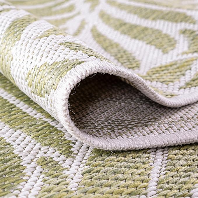 Keen Home Design Terrace Outdoor Round Rug - 5ft Round Washable Indoor/Outdoor Rug for Patio, Kitchen, Balcony, Beach, Garden, Deck and Porch, Size: 5'3" Round