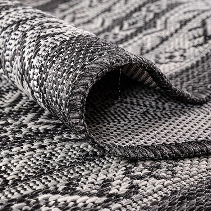 Keen Home Design Terrace Outdoor Area Rug - 4x6 Washable Indoor/Outdoor Rug for Patio, Kitchen, Balcony, Beach, Garden, Deck and Porch, Size: 3'10"x5'7"