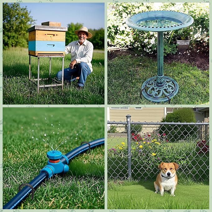 VVOKGO Rebar Stakes 12 Inches J Hook Heavy Duty Chain Link Fence Stakes, 16 Pcs Metal Long Tent Spikes Ground Anchors for Wire Fencing, Dogs Digging, Camping Tents, Swings, Greenhouse, Black