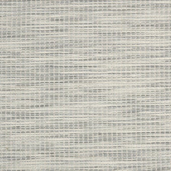 Nourison Positano Indoor-Outdoor Light Grey 7' x 10' Area Rug, Easy Cleaning, Non Shedding, Bed Room, Living Room, Dining Room, Backyard, Deck, Patio (7x10)
