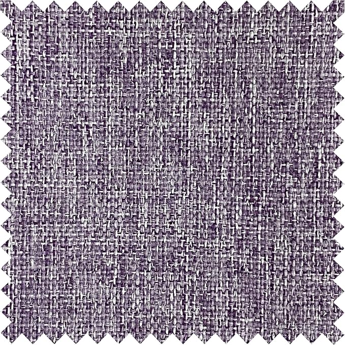 Macochico Pinch Pleated Blackout Linen Curtains 96 Inches Long 100% Light Blocking Burlap Curtains for Bedroom Living Room Thermal Window Panels with Tieback 72”Wx96”L Violet 1 Panel