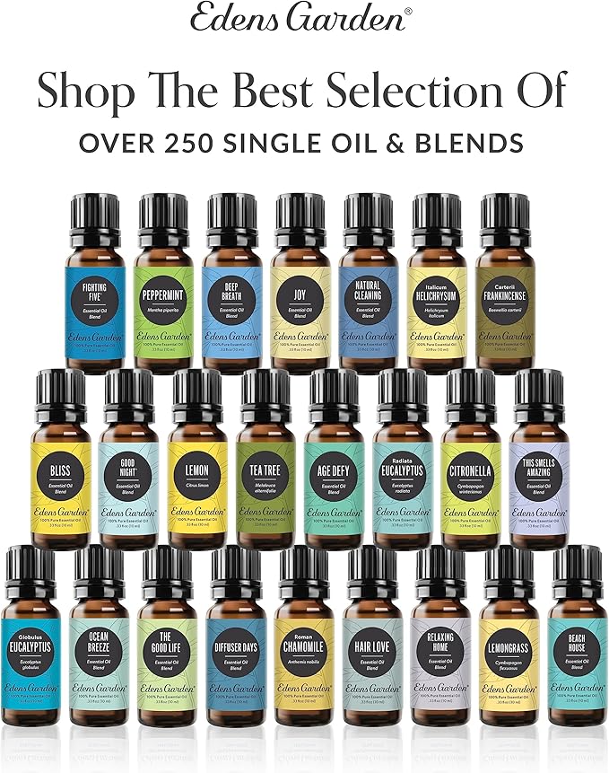 Edens Garden Stress Less Essential Oil Blend- 100% Pure Premium Grade, Undiluted, Natural, Therapeutic, Aromatherapy, The Best for Diffusing, Skin, Candle, Humidifiers 10 ml (.33 fl oz)
