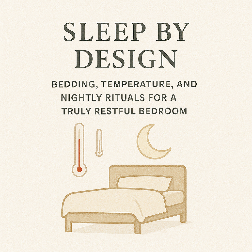 Sleep by Design: Bedding, Temperature, and Nightly Rituals for a Truly Restful Bedroom