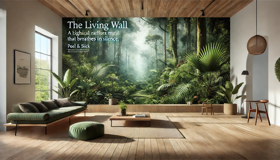 The Living Wall — A Tropical Rainforest Mural That Breathes in Silence