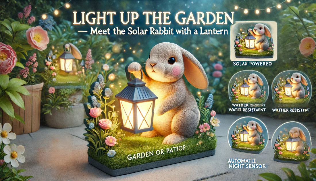 Light Up the Garden — Meet the Solar Rabbit with a Lantern