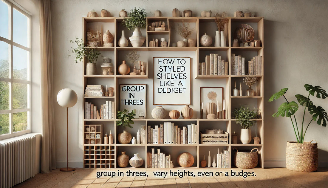 How to Style Shelves Like a Designer (Even on a Budget)