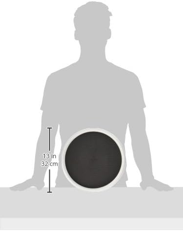 Copco Basics Non-Skid Pantry Cabinet Lazy Susan Turntable, 12-Inch, White/Gray, 1 Count (Pack of 1)