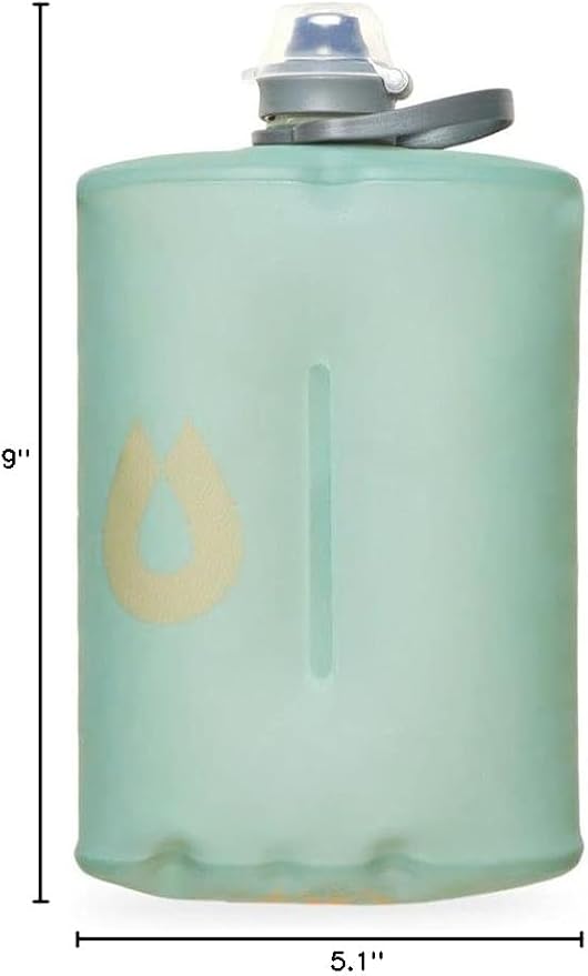 HydraPak Stow - Collapsible Backpacking Water Bottle (350ml, 500ml, 1L) - BPA Free, Ultra Light, Spill-Proof Twist Cap