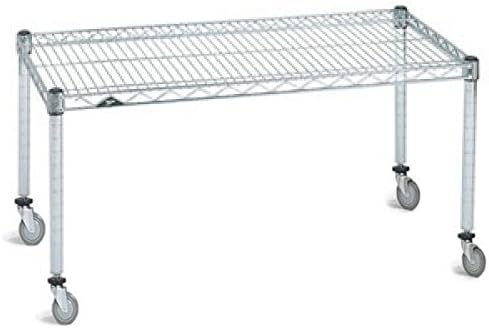 Omega Products Corporation 12" Deep x 36" Wide x 20" High Chrome Mobile Dunnage Rack