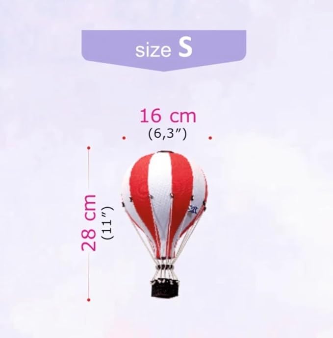 Decorative Hot Air Balloon Baby Shower Centerpieces - Nursery and Toddler Room Bedroom Decor - Home Decorations - Gold/Beige