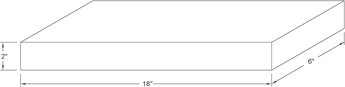 joelsantiques - 18 Inch Wooden Floating Shelves for Wall - 18x6x2 in - Made of Natural Wood - Short Heavy Duty Rustic Wall Shelves for Bedroom - Perfect for Bathroom, Kitchen - Medium Brown