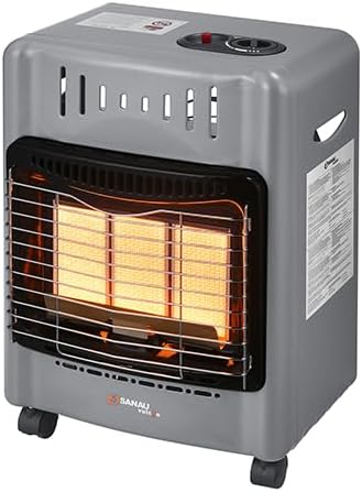 Propane Heater18000 BTU,Outdoor Heater with ODS Tip-over Protection, Propane Radiant Heater with Gas Regulator Hose for Patio,Garage,Camping Up to 450 Sq. Ft