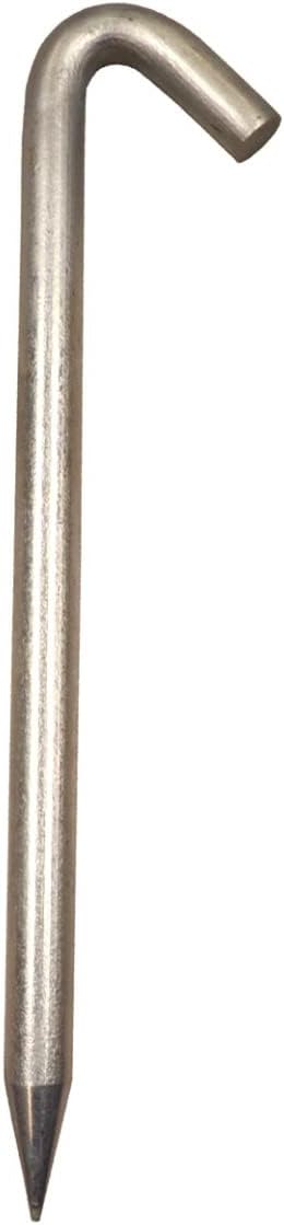 Steel Tent Stakes Heavy Duty Ground Stake, Metal Stakes to Anchor Commercial Inflatables, Outdoor Camping Canopy, Fence, Garden Tent Accessories, 1" Diameter x 18" Length, 4 Pack