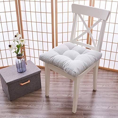 Tiita Chair Cushions 22"x22" Square Windows Pad for Adults Seating Pillows Set of 2, Blue