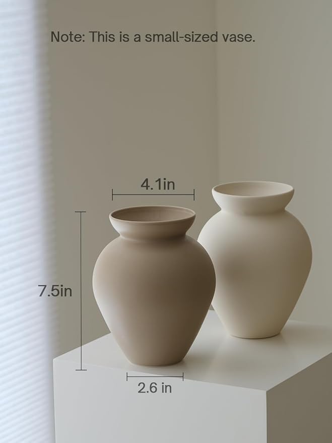 Retro Flower Vase, Crock Milk Can Shape, Flower Arrangement, Nordic Ornament Living Room Decoration, Coconut Café