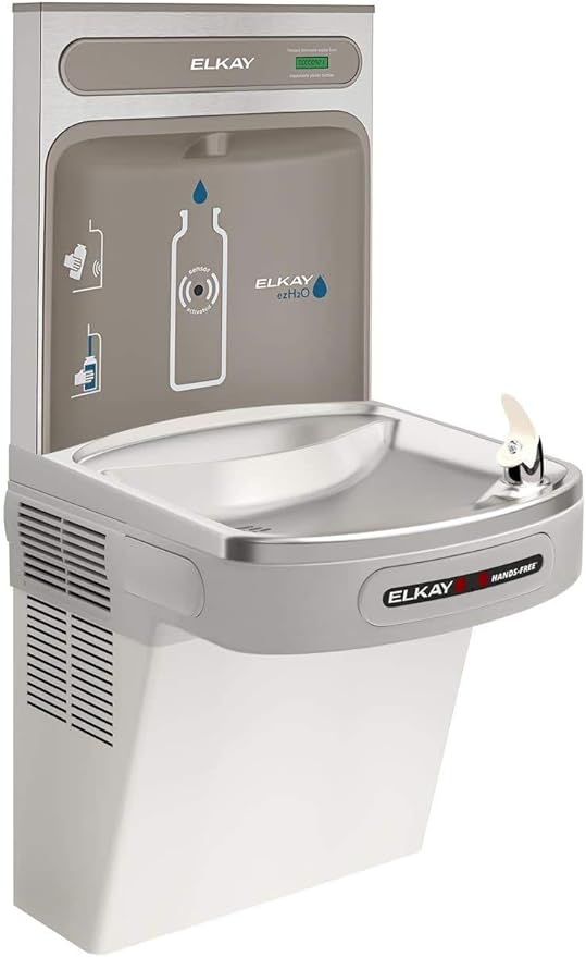 Elkay EZO8WSLK EZH2O Wall Mounted Drinking Fountain and Hands Free Bottle Filling Station with Cooler - N/A