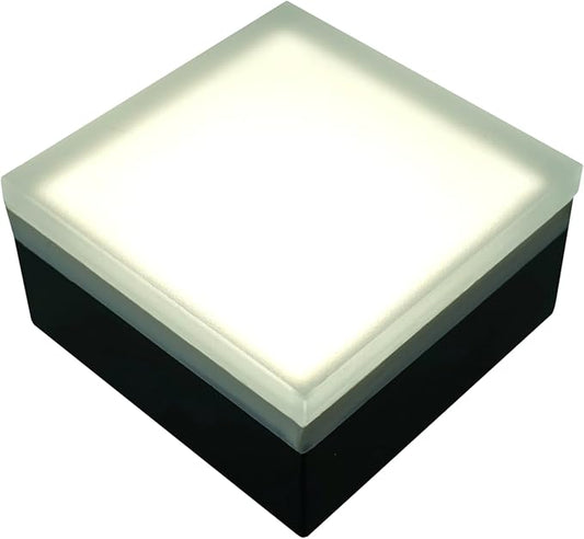 LUMENGY Paver Light 4×4 Inch (3.93 inch X 3.93 inch), Glare-Free 5000K Brick Lighting for Paver Driveways, Pathways, Patios & Garden, 12V Waterproof & Drive-Over Rated