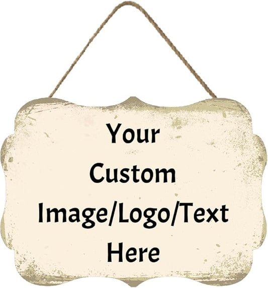 Personalized Custom Wooden Signs with Any Text Name for Home Door Man Cave Bar Family Farmhouse Decorative Home Kitchen Rustic Wall Decor