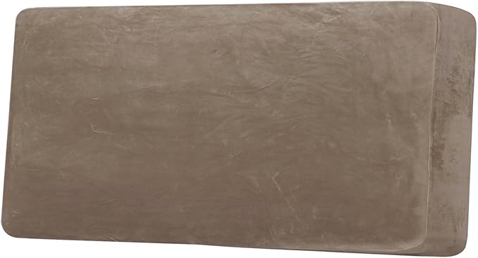 H.VERSAILTEX Velvet Stretch Individual Couch Cushion Cover Plush Cushion Slipcover for Loveseat Sofa Cushion Furniture Protector Seat Cushion Sofa Cover (1 Piece Sofa Cushion Cover, Mocha)