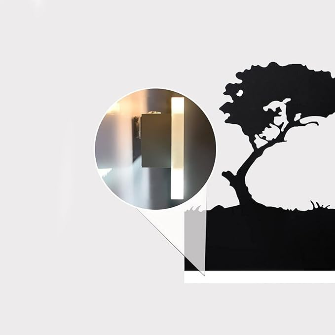 LED Wall Sconce Lamp Indoor Wall Mounted Light Up and Down Rustic Wall Light Animal Wall Lamp for Farmhouse Living Room Bedroom Cabinet Porch, 12W (Elephant)