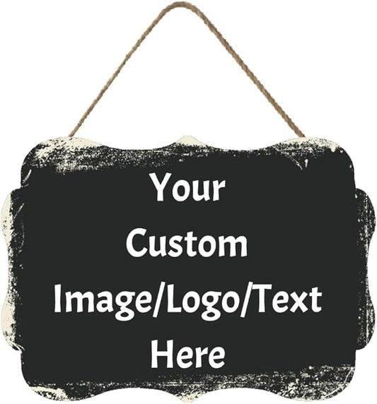 Personalized Custom Wooden Signs with Any Text Name for Home Door Man Cave Bar Family Farmhouse Decorative Home Kitchen Rustic Wall Decor