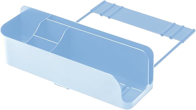 Squirrel-Bedside Perch, Floating Organizer with USB-C & A Charging Ports, Great Bedside Shelfie, Gift for teens and college freshman, for Gamers, Dorm room gifts. Assembly in 1 minute. Light Blue