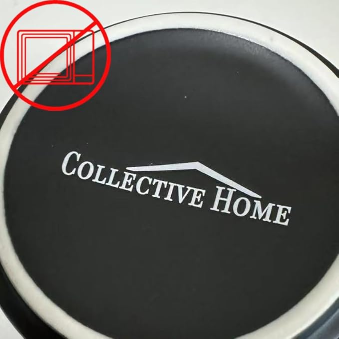 COLLECTIVE HOME - Black Monogram Ceramic Mugs, 15 oz Golden Initial Coffee Cups, Elegant Alphabet Tea Mugs, Personalized Halloween Mug with Gift Box, Perfect for Office and Home Décor (j)