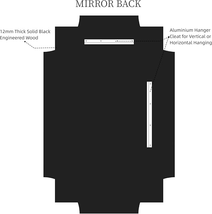 Kelly Miller 32"x48" Large Gold Mirror for Wall, Modern Decorative Mirror Rectangle Wall Vanity Mirror Bevelled Full Length for Bathroom Living Room Bedroom Farmhouse Fireplace Entryway