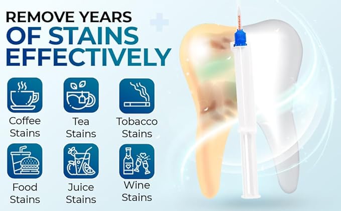 LaserGlow Professional Teeth Whitening Gel 44% Hydrogen Peroxide – Dual Barrel Syringe for Fast, Effective, and Whitening Results | Hydrogen Peroxide Gel, Teeth Whitener, Tooth Whitening Gel