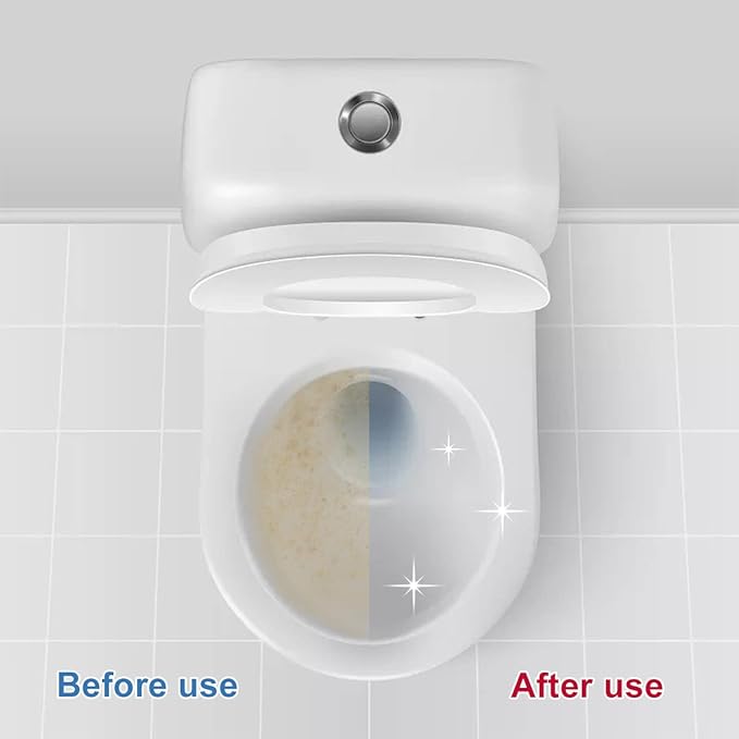 KIISIISO Toilet Bowl Cleaner Tablets, 12 PACK Commercial Household Bathroom Cleaners, Automatic Toilet Tank Cleaners Deodorizers(Blue and White)