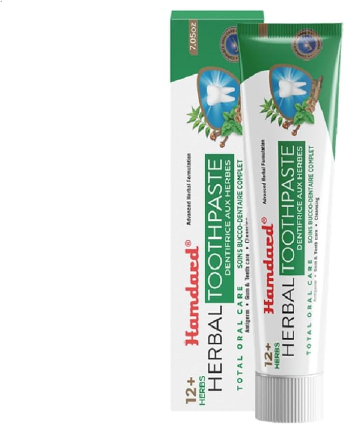 Hamdard Miswak Herbal & Paan Total Oral Care Toothpaste – 200g Each | Herbal Ayurvedic Toothpaste with Paan Flavor | Fluoride-Free | Gum Care, Fresh Breath & Natural Oral Hygiene