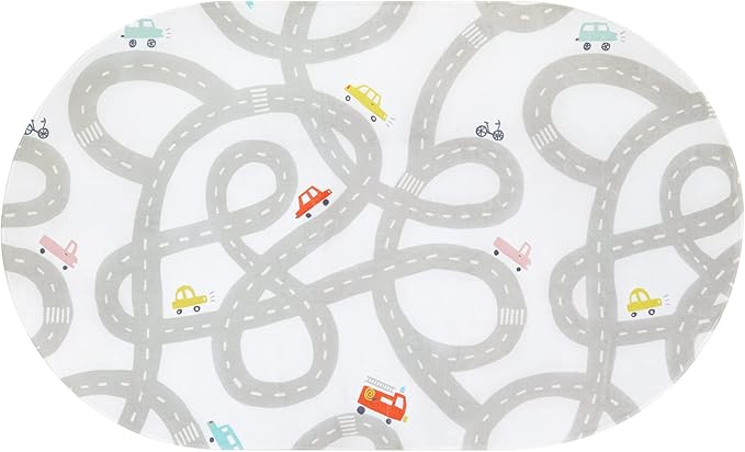 STARUIA Road Traffic Kids Rug Children Playing with Cars Playmat 3x5 Ft, Washable Play Carpet for Kids Playroom, Non-Slip Have Fun Safe Baby Nursery Rug for Toddler Boy's Bedroom Game Room Grey