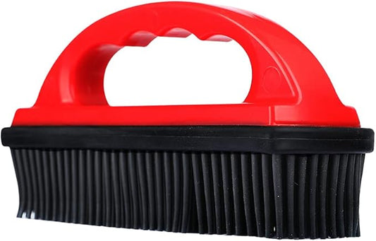 Rubber Pet Hair Removal Brush Lint & Hair Removal Cat Dog Hair Remover Brush Pet Hair Removal Tool Silicone Lint and Debris Remover for Cleaning, Grooming, Lint and Fur Removal, Home,Red