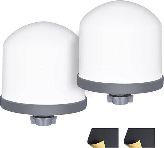 2Pack Replacement Ceramic Dome Water Filter 0.2 to 0.5 micron for Countertop Portable Water Purification System