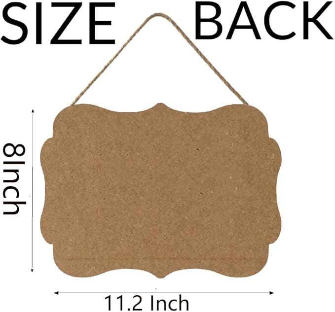 Personalized Wooden Welcome Sign - Front Door Decor, Home Sign, Customized Image/Text, Farmhouse Decorations, 11.2 * 8 Inch