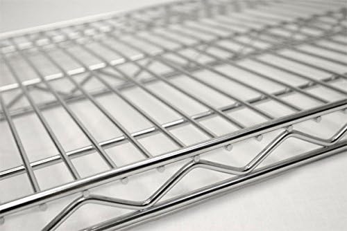 Omega Products Corporation 12" Deep x 72" Wide x 20" High Chrome Mobile Dunnage Rack