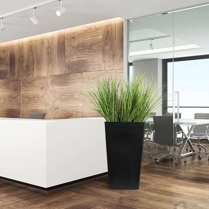 Melorca&Guilla Artificial Plants 6PCS 25.5“ Fake Tall Onion Grass,Faux Grass Plant,Artificial Grass Greenery Shrubs Bushes for Garden Porch Window Box Shop Office Home Décor