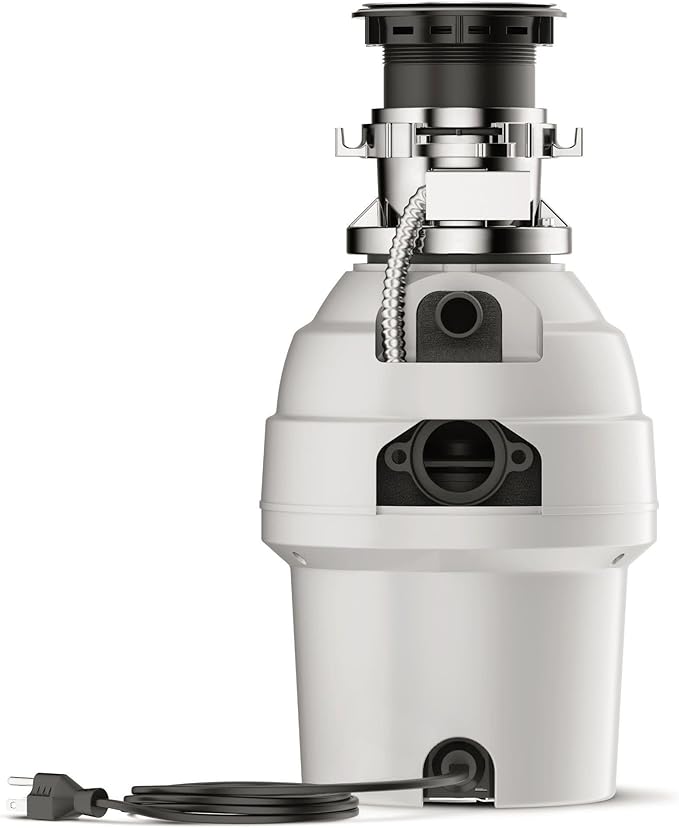 Waste King Batch Feed Garbage Disposal for Kitchen Sink with Power Cord, L-5000TC