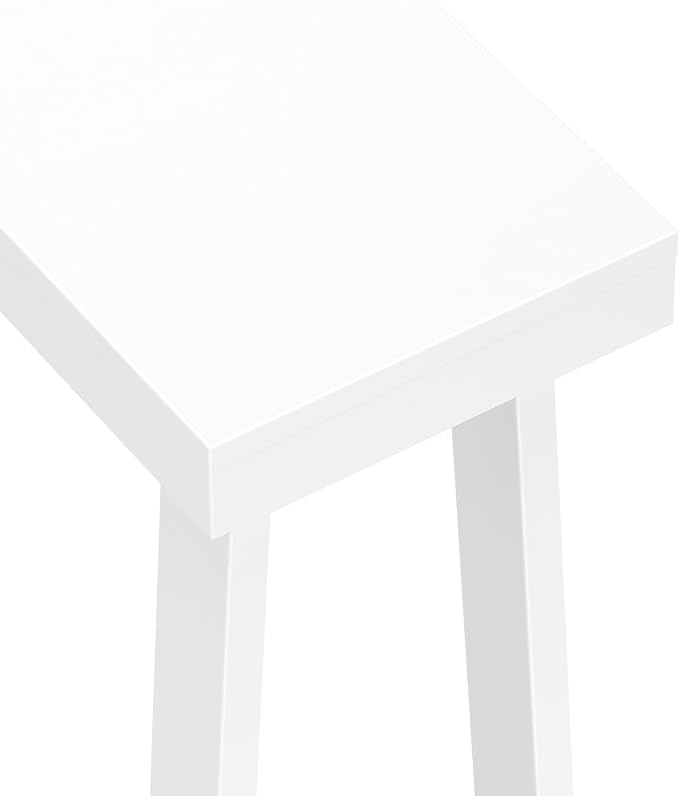 Plank+Beam Solid Wood Console Table, 46.25 Inch, Sofa Table, Narrow Entryway Table for Hallway, Behind The Couch, Living Room, Foyer, Easy Assembly, White