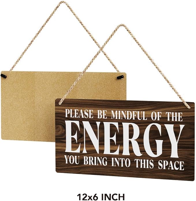 Inspirational Zen Wall Art, Positive Affirmations Wall Decor, Meditation Room Decor Spa Decor Spiritual Wall Art Decor Hanging Sign Wood Plaque Block for Home Office Bathroom Bedroom