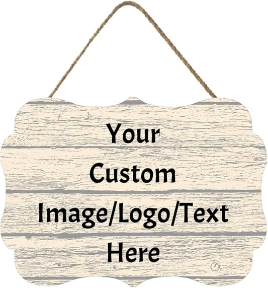 Personalized Custom Wooden Signs with Any Text Name for Home Door Man Cave Bar Family Farmhouse Decorative Home Kitchen Rustic Wall Decor