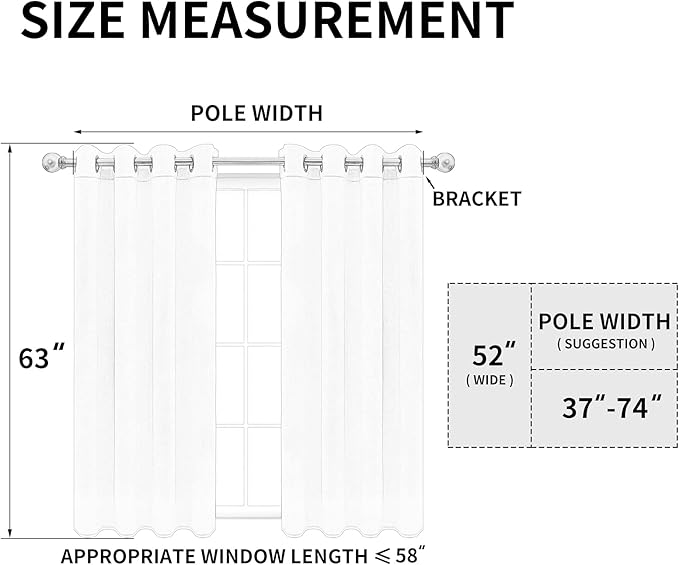 Easy-Going Blackout Curtains for Bedroom, Solid Thermal Insulated Grommet and Noise Reduction Window Drapes, Room Darkening Curtains for Living Room, 2 Panels (52x63 in,Dark Brown)