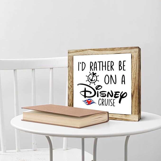 Rustic Wood Sign, Wooden Plaques Table Decor, Farmhouse Home Decorative, Inspired Decor for Office Cubicle, Small Wooden Box Sign, Office Decoration Art