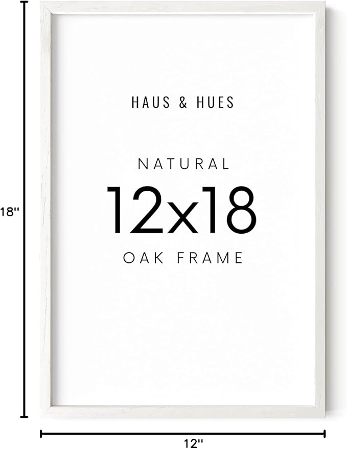 HAUS AND HUES Standalone White Oak Frame Set of 1-12x18