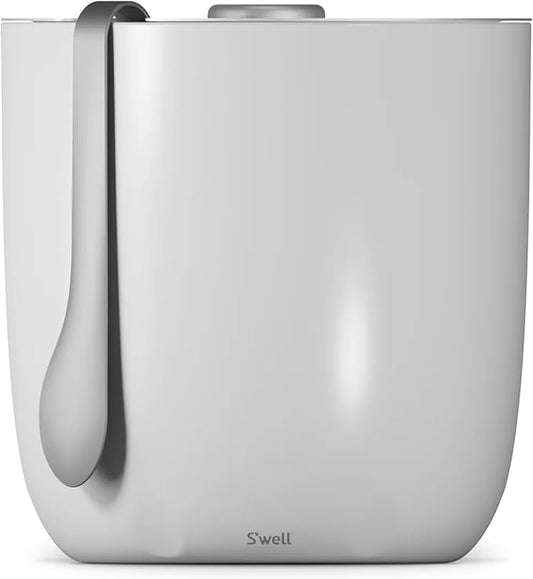 S'well Ice Bucket with Tongs, 68oz, Angel Food