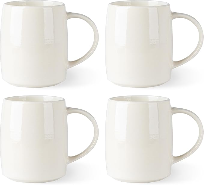 GBHOME Large Coffee Mugs Set of 4, 18oz Handmade Ceramic Coffee Mugs Set with Gradient color for Latte/Tea/Beer/Hot Cocoa, Dishwasher & Microwave Safe