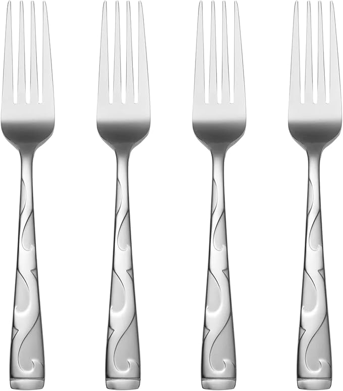 Oneida B340004A Tuscany Everyday Flatware Dinner Forks, Set Of 4
