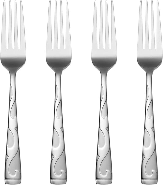Oneida B340004A Tuscany Everyday Flatware Dinner Forks, Set Of 4