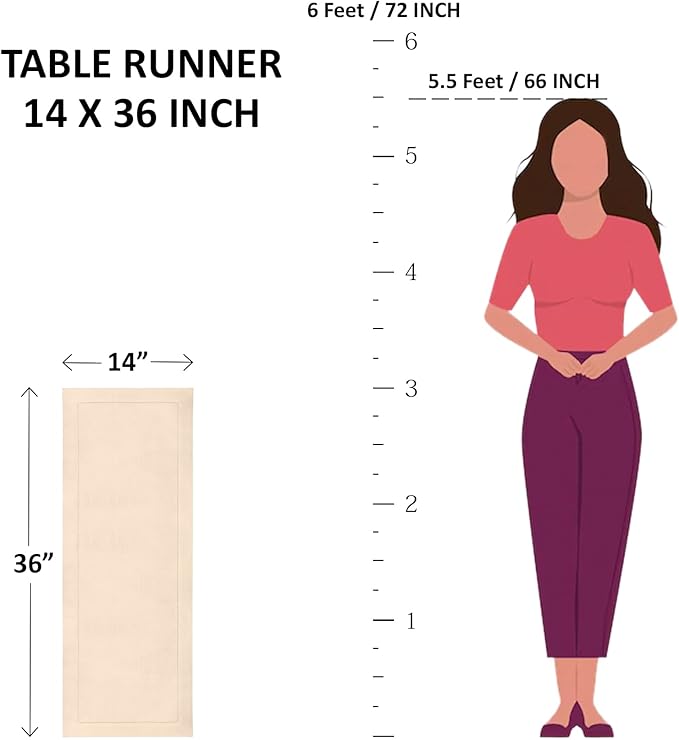 Solino Home Linen Navy Table Runner 36 Inches - 100% Pure Linen Small Table Runner 14 x 36 Inch Ideal for Dresser and Coffee Tables - Fall, Autumn, Thanksgiving - Fete